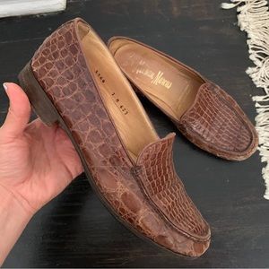 Vintage Brown Leather Loafers